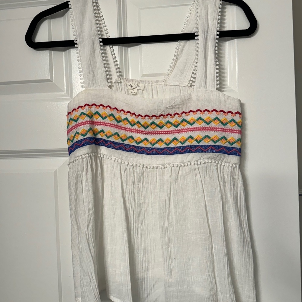 Boutique White Tank Top